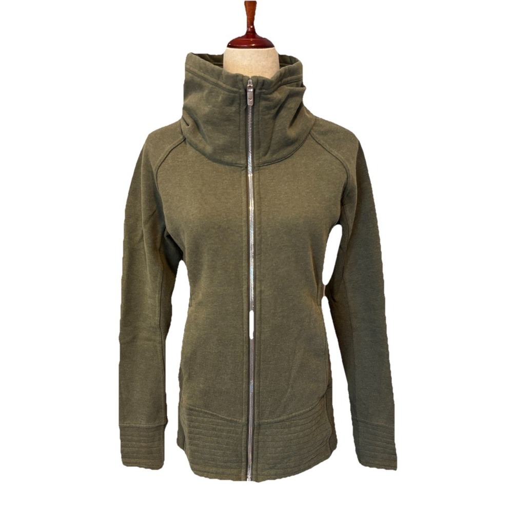 Lululemon Radiant Jacket Womens 8 Green Heathered Outdoor Activewear Athleisure - Picture 2 of 10